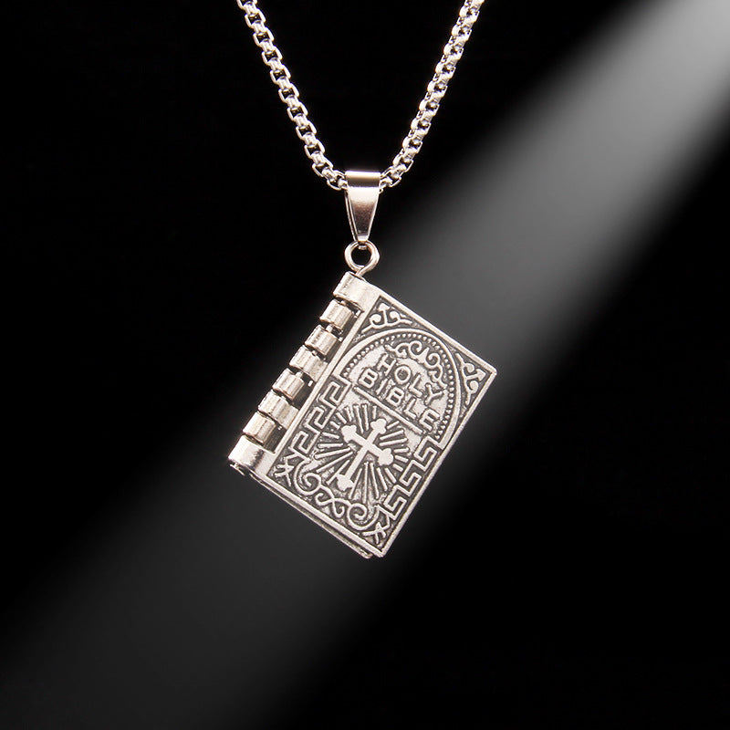 🎄Christmas Pre-sale🎁Openable Holy Cross Bible Pendant