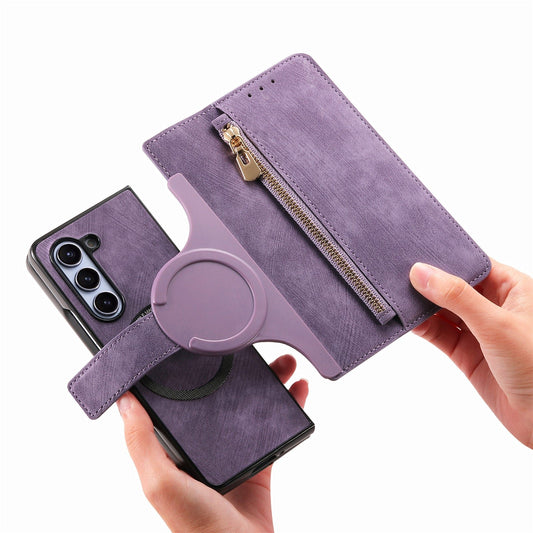 Suitable for Samsung Z Fold6/5/4Mobile Phone Case Magnetic Detachable Leather Case