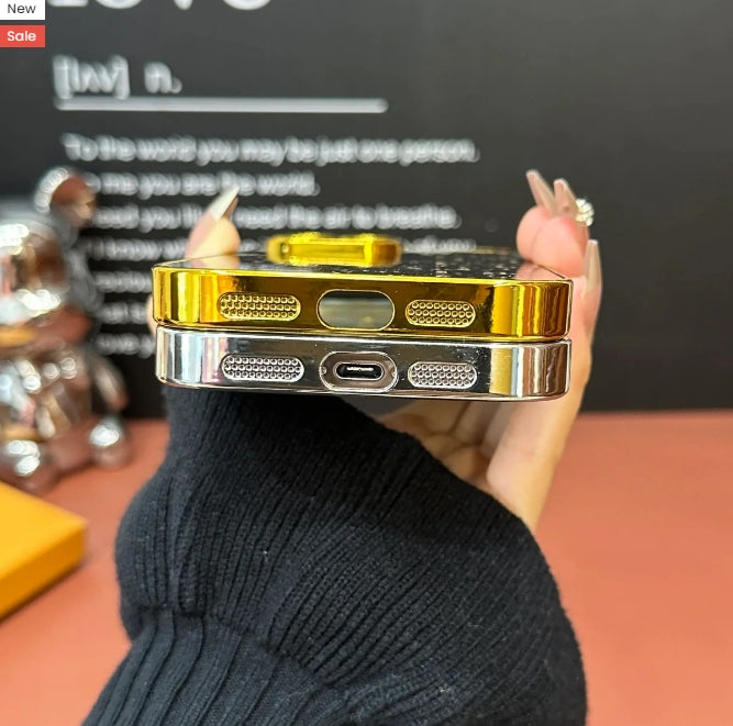 Shiny Stylish Electroplated Embossed Case