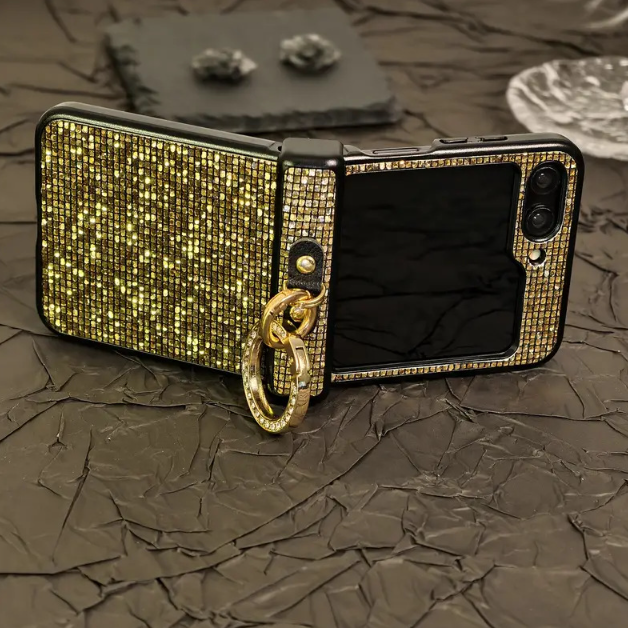Luxury Glitter Ring Phone Case For Samsung Z Flip3/4/5/6/7