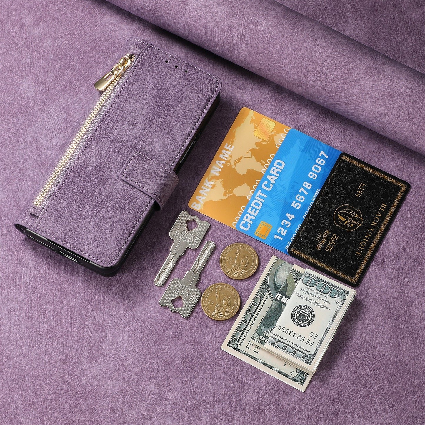 Suitable for Samsung Z Fold6/5/4Mobile Phone Case Magnetic Detachable Leather Case