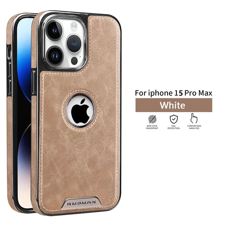Magnetic Leather Phone Case For iPhone 16