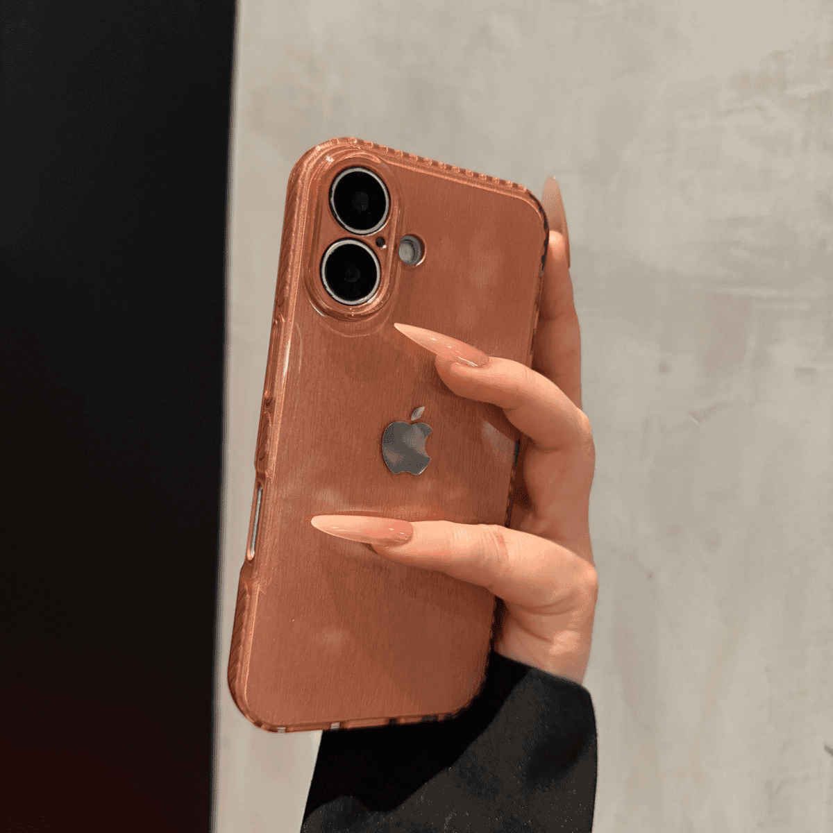 Advanced texture side anti slip case for iPhone