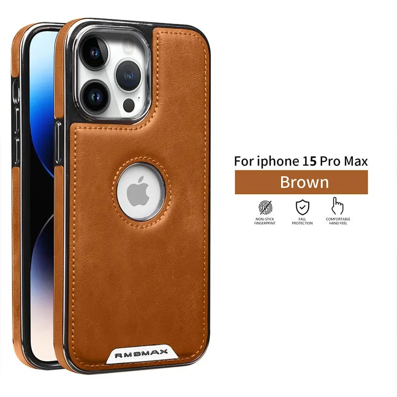 Magnetic Leather Phone Case For iPhone 16