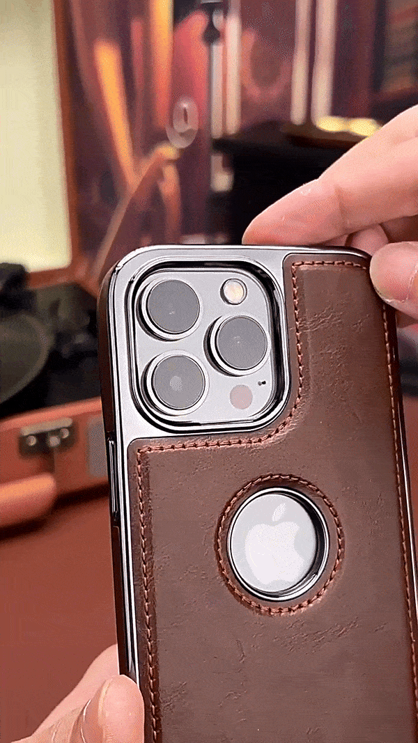 Magnetic Leather Phone Case For iPhone 16