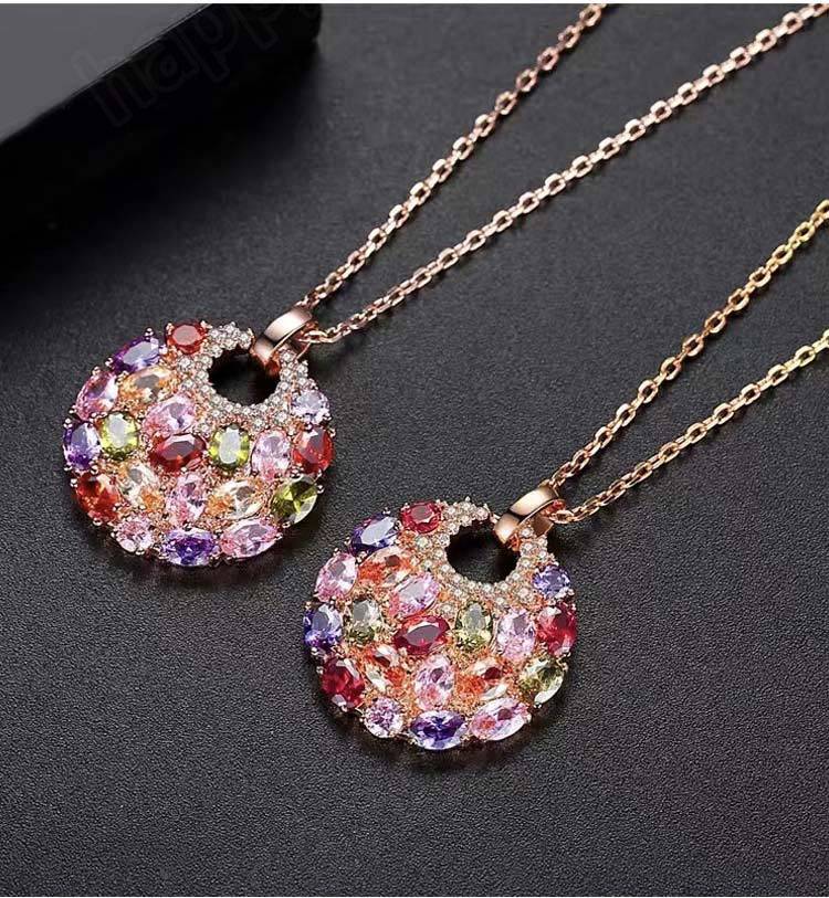 Colored Zircon Jewelry Set