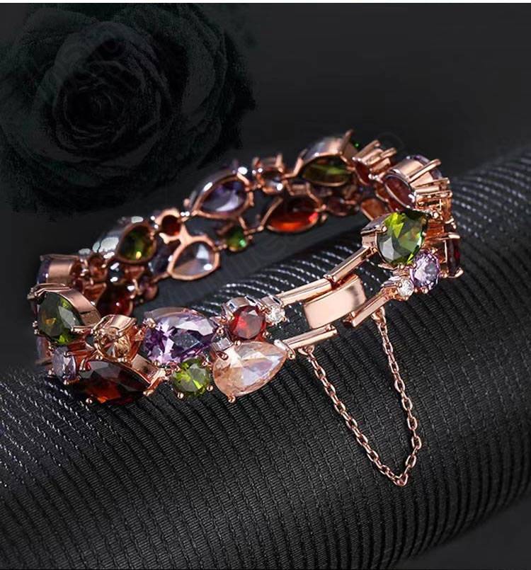 Colored Zircon Jewelry Set