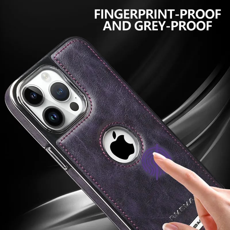 Magnetic Leather Phone Case For iPhone 16