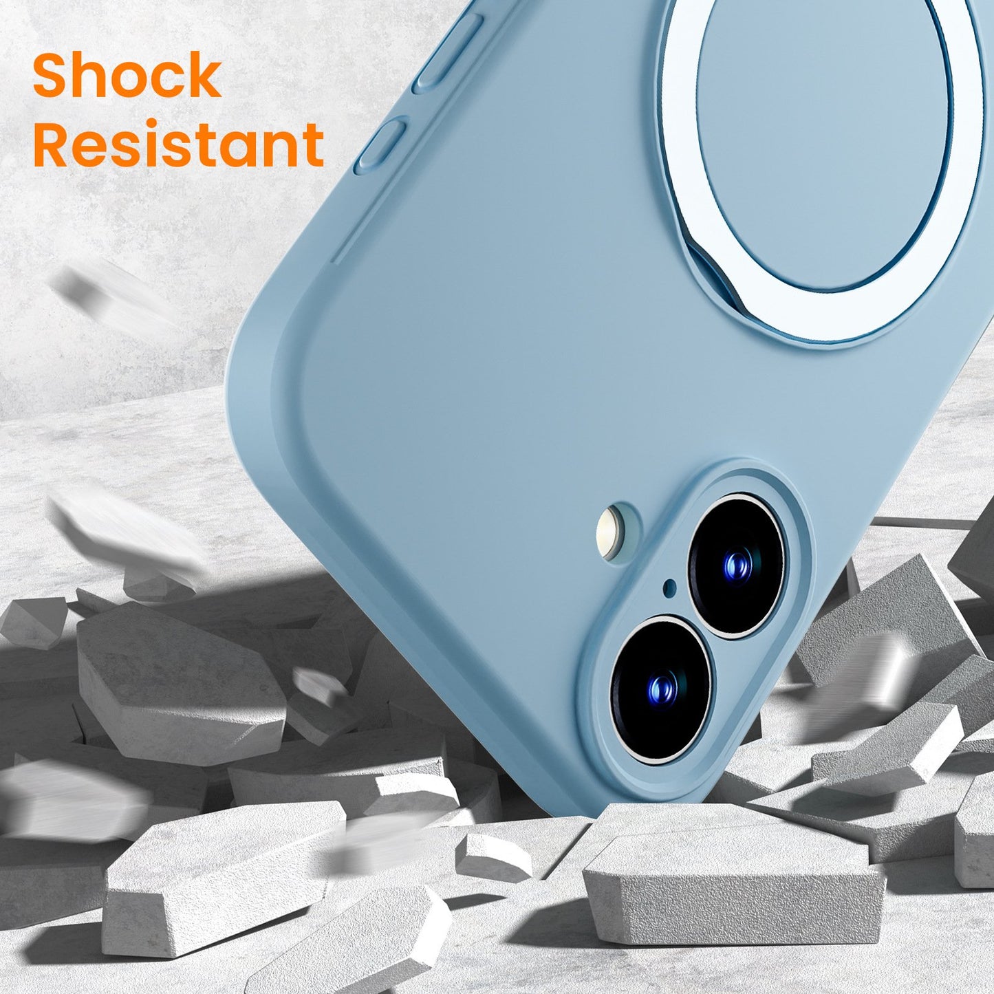 Apple Liquid Silicone Ring Phone Case with Magnetic Kickstand – Unmatched Protection and Seamless MagSafe Compatibility