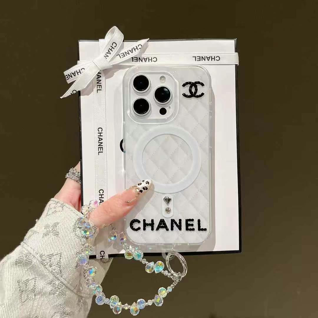 Magnetic bracket with diamond point, with crystal small fragrance chain
