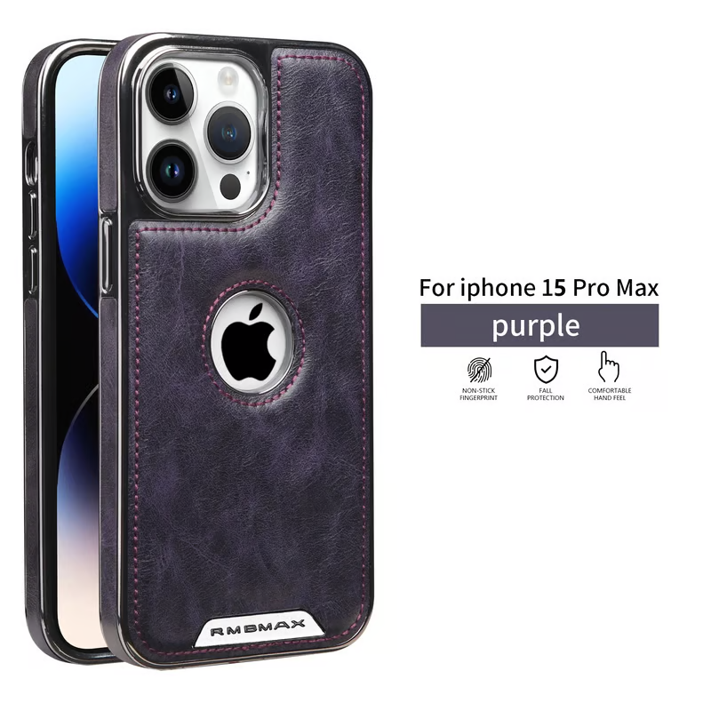 Magnetic Leather Phone Case For iPhone 16
