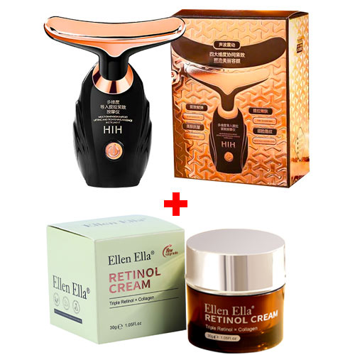 Heroes Day Sale - Cross Double Row Magnetic Bracelet Firming Massage Wrinkle Remove V Face Therapy Beauty Device