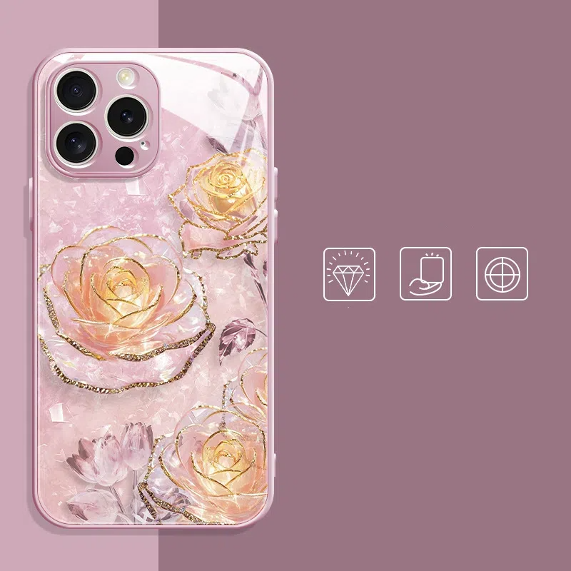Suitable For iPhone Mobile Phone Case Rose