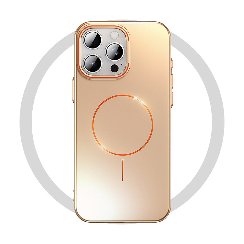Electroplated Matte Case with MagSafe & Lens Kickstand for iPhone