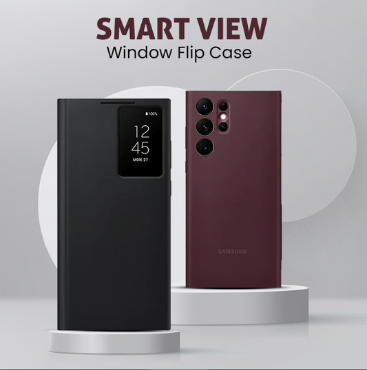 Smart View Window Flip Case - Samsung Galaxy S22/S23/S24/S25 Series