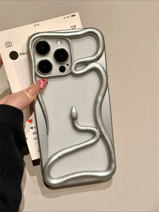 New ins high-end creative hollow snake mobile phone case