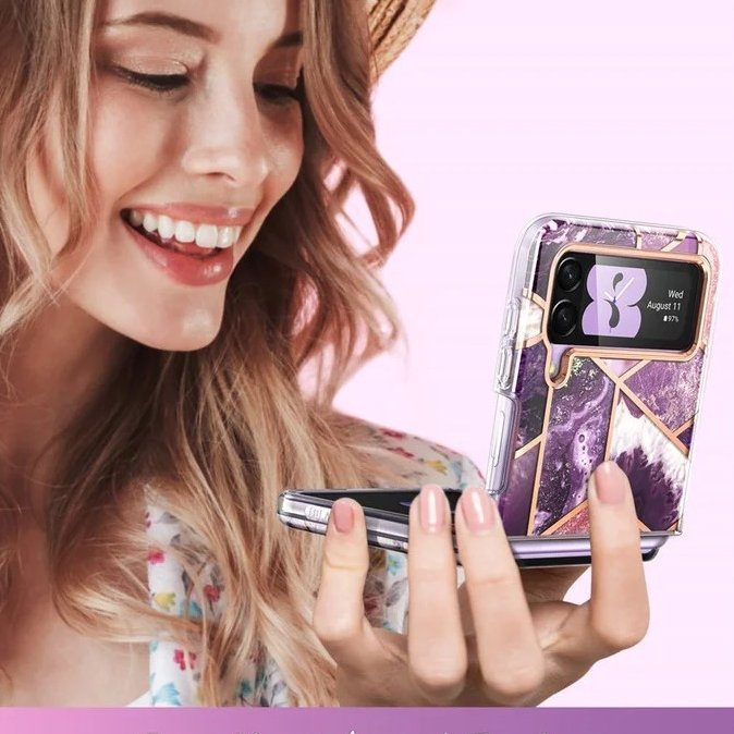 Elegant Marble Texture Slim Case - Samsung