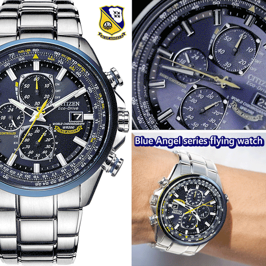 Last Day Promotion- SAVE 70%Blue Angel series flying watch