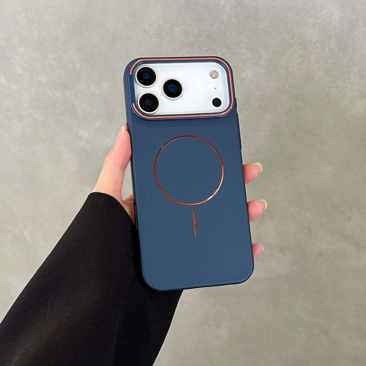 Electroplated Matte Case with MagSafe & Lens Kickstand for iPhone