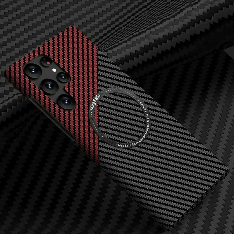 Carbon Fiber Pattern Magnetic Case Slim