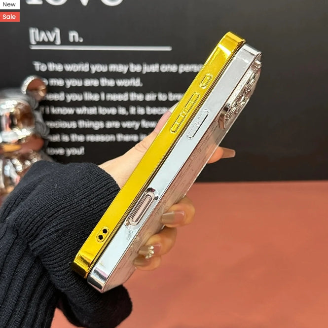 Shiny Stylish Electroplated Embossed Case