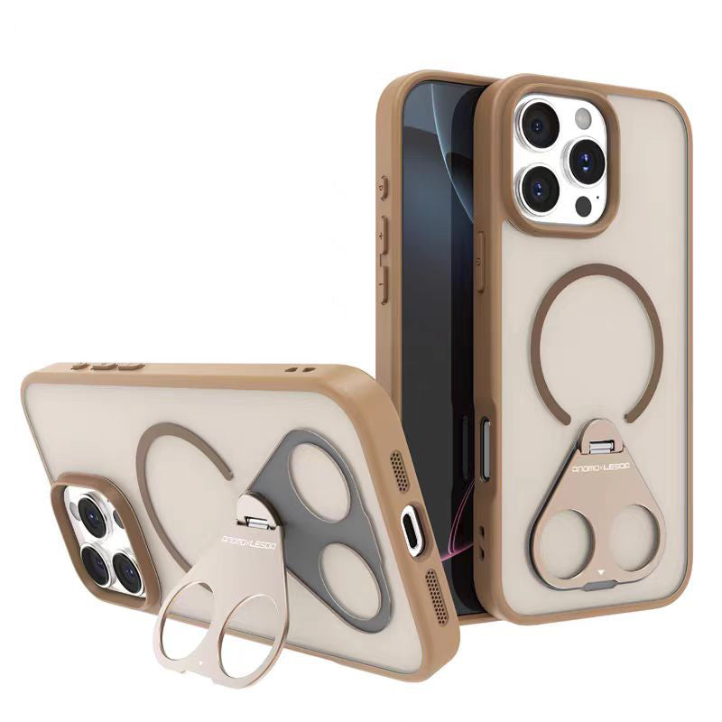 Rotating Ring Magnetic Bracket iPhone Protective Case(Free lens protective film)