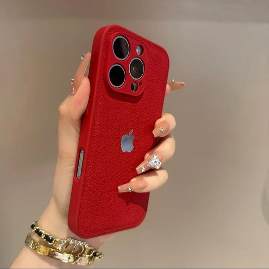 Luxurious Frosted Moon Pit Pattern Phone Case