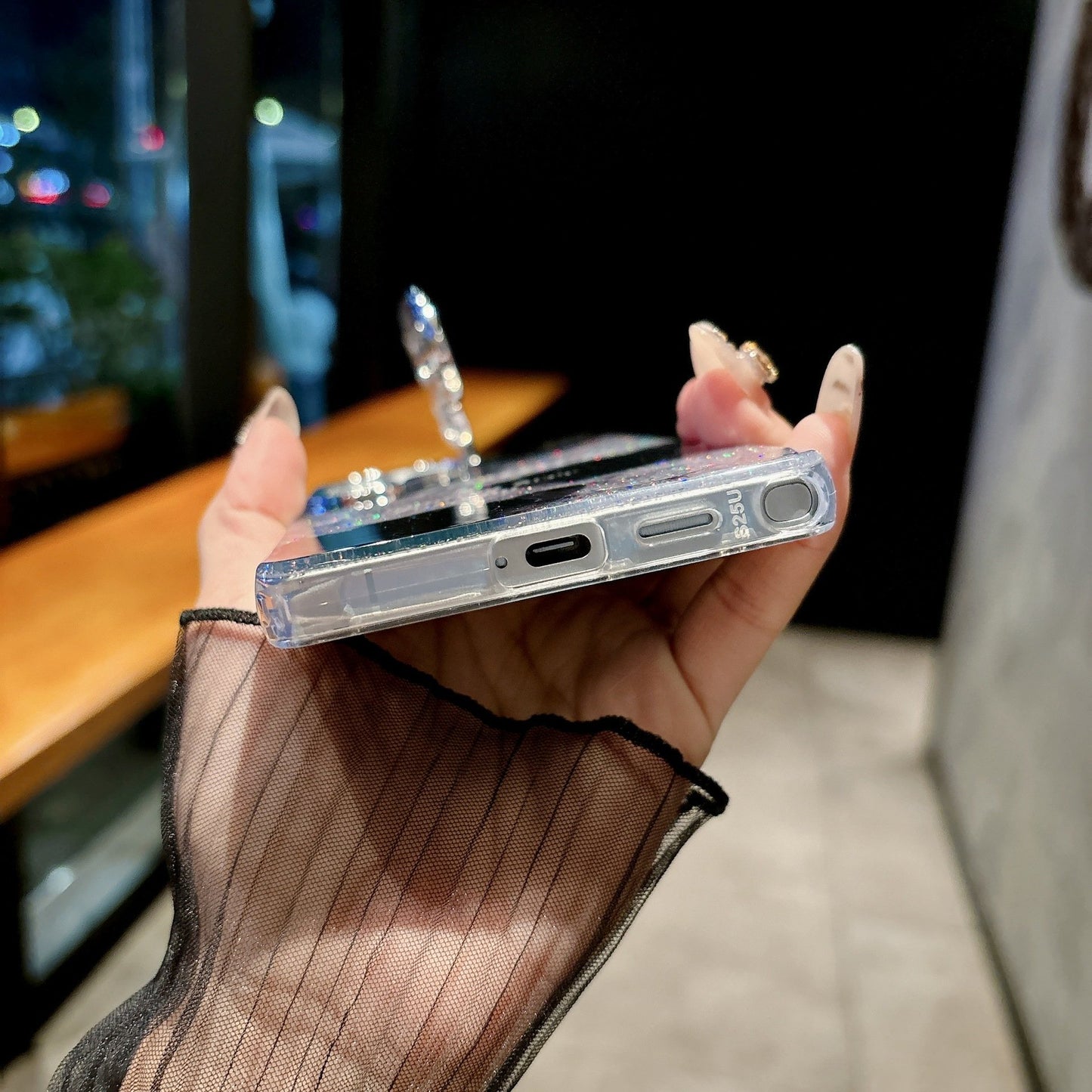Rose lens holder phone case for Samsung S25 S24 S23 series