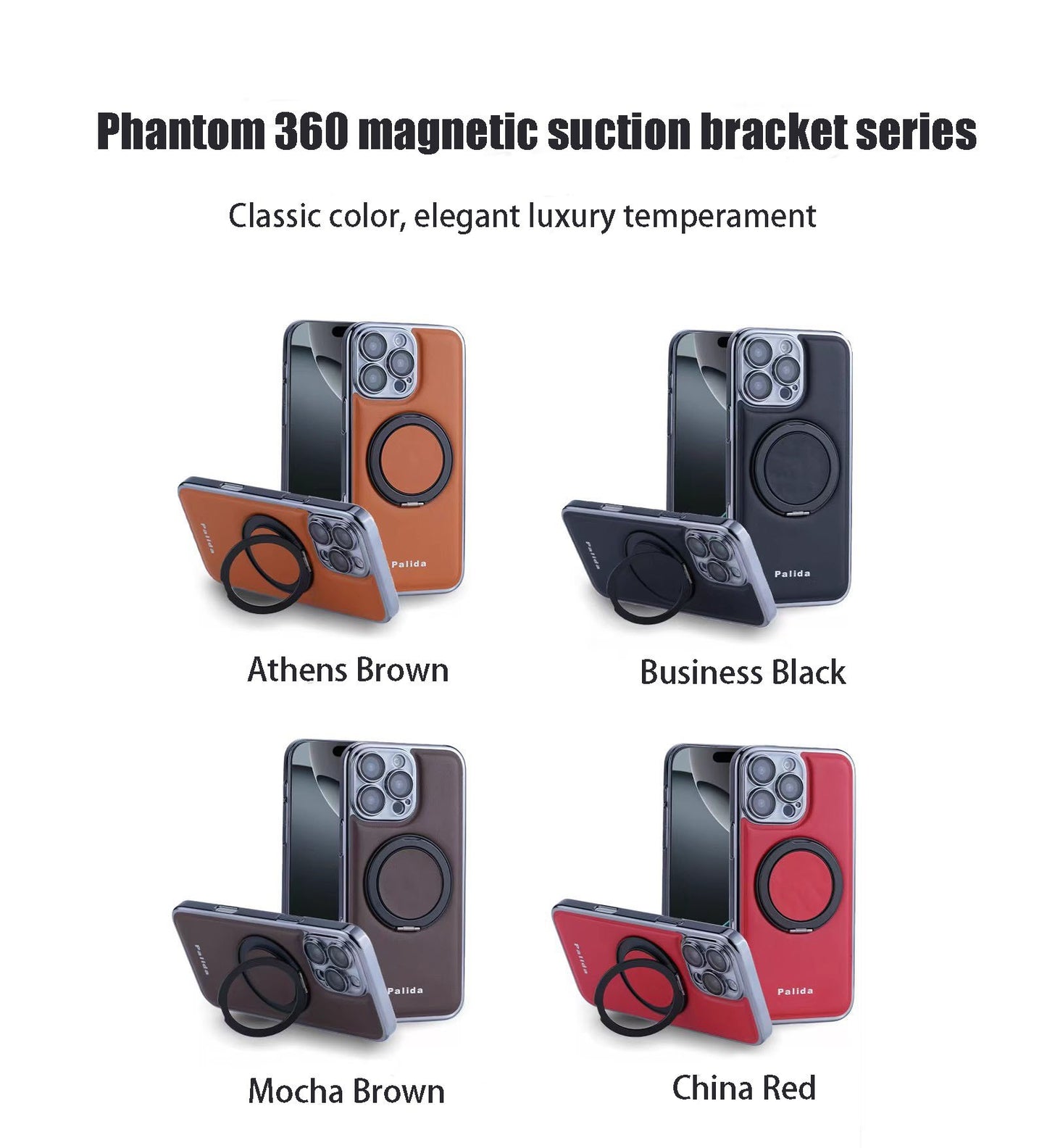 VERSATILEYUS TM  Magnetic rotating stand plating  fall protection case For IPhone16 15 14 13 Pro max Plus