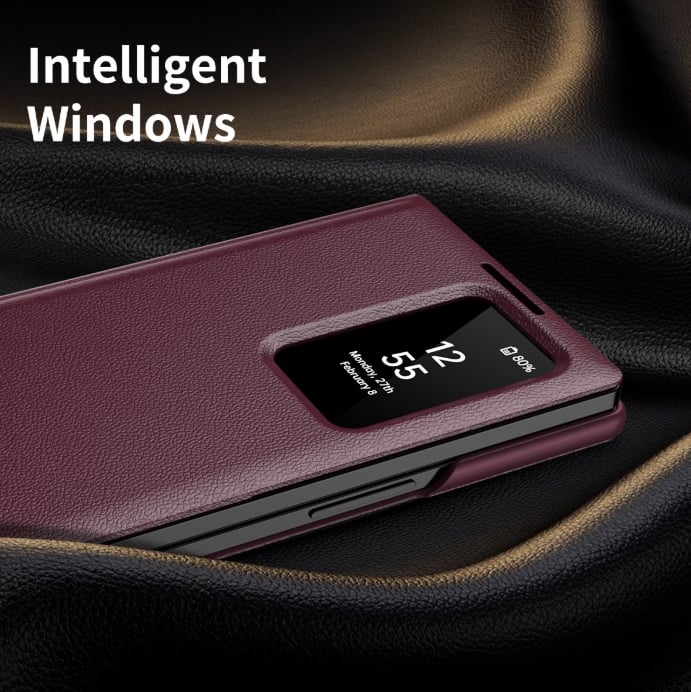 Smart View Window Flip Case For Samsung Galaxy Z Fold