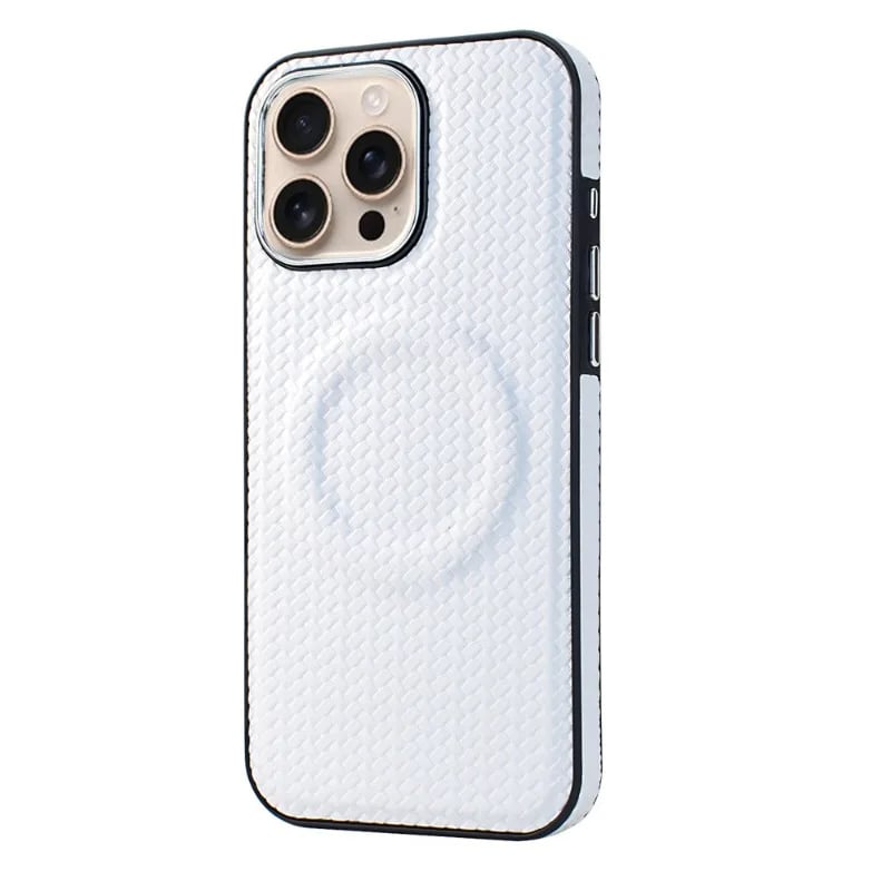 Woven Textured Leather Magnetic Phone Case