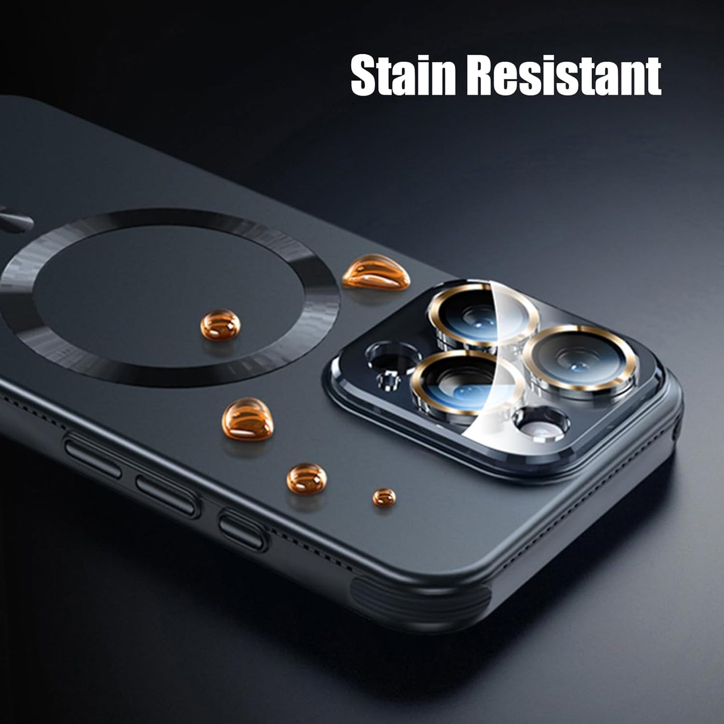 Magnetic Case for iPhone, Slim Frosted Heat Dissipation Phone Case All-Inclusive Lens Protection Cover