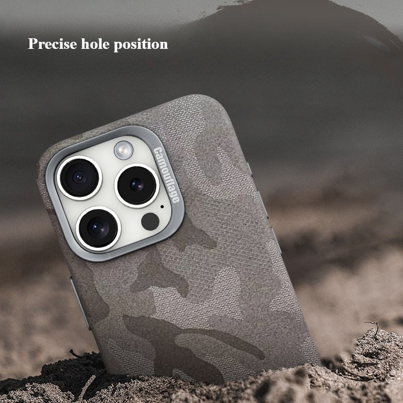 Camouflage Leather Anti-fall Mobile Phone Case For iPhone