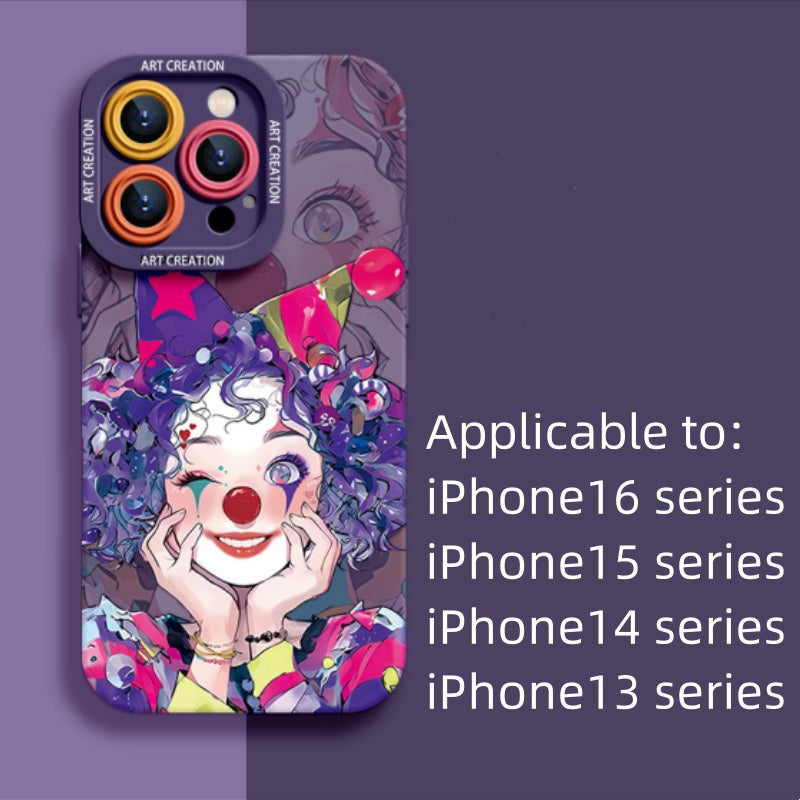 New super hot clown niche all-inclusive anti-fall mobile phone case