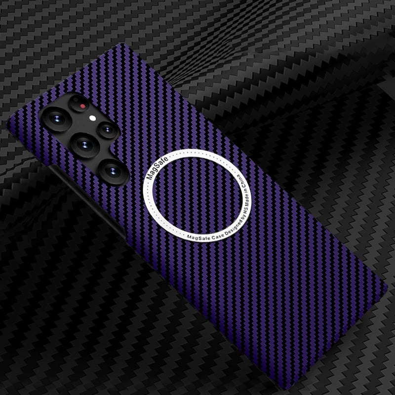 Carbon Fiber Pattern Magnetic Case Slim