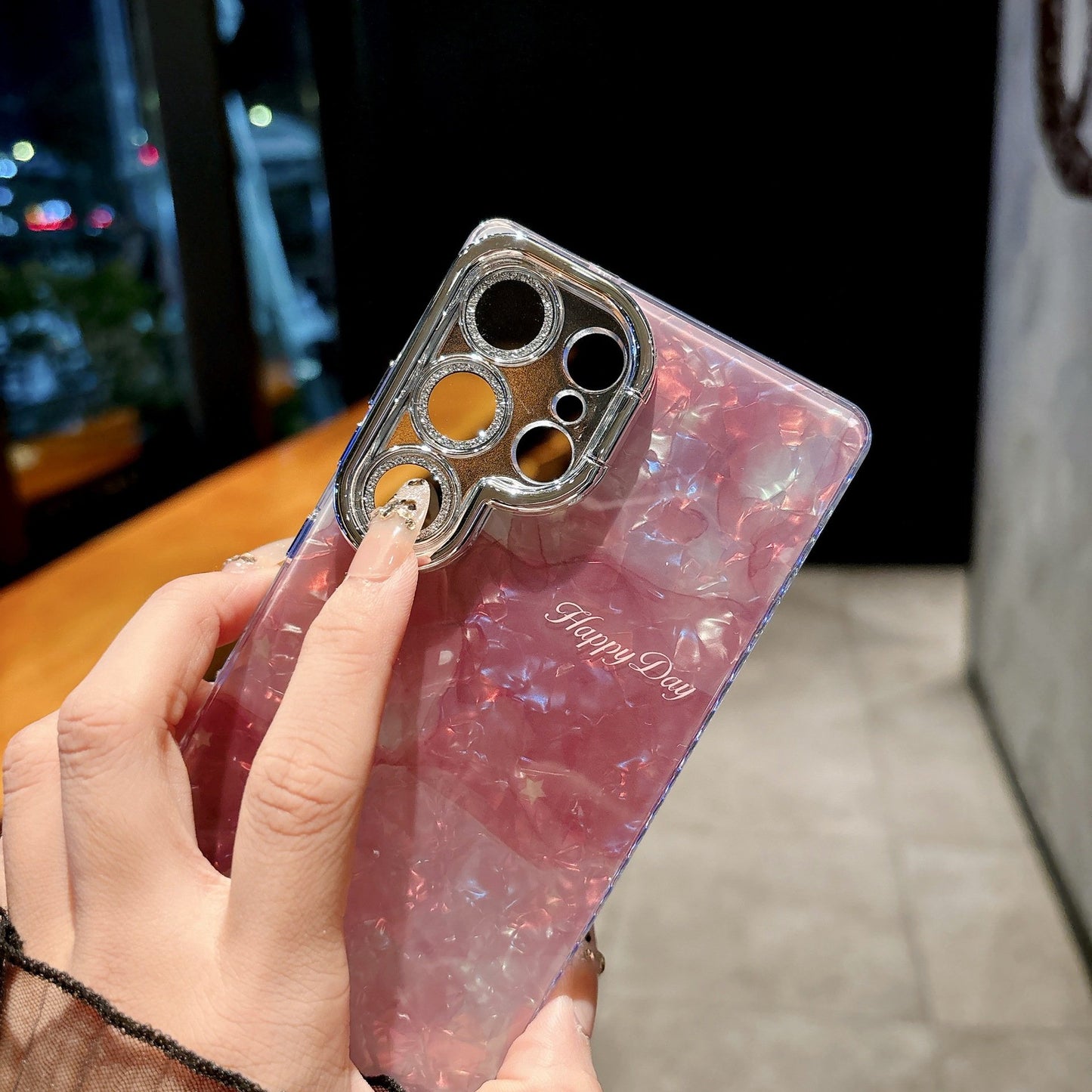 Rose lens holder phone case for Samsung S25 S24 S23 series