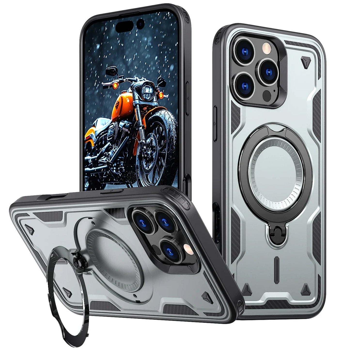 Magnetic MagSafe Upgrade Rotatable Stand Holder Protection Kickstand Covers