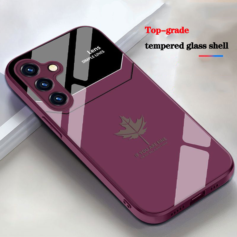 Liquid glass waterproof phone case For Samsung