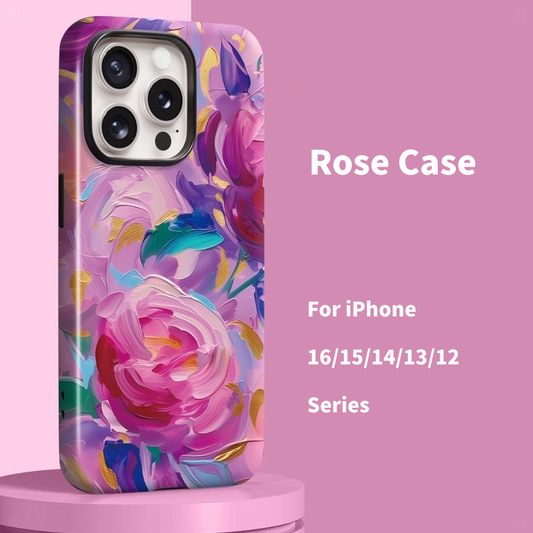 Colorful Rose Phone Case For iPhone