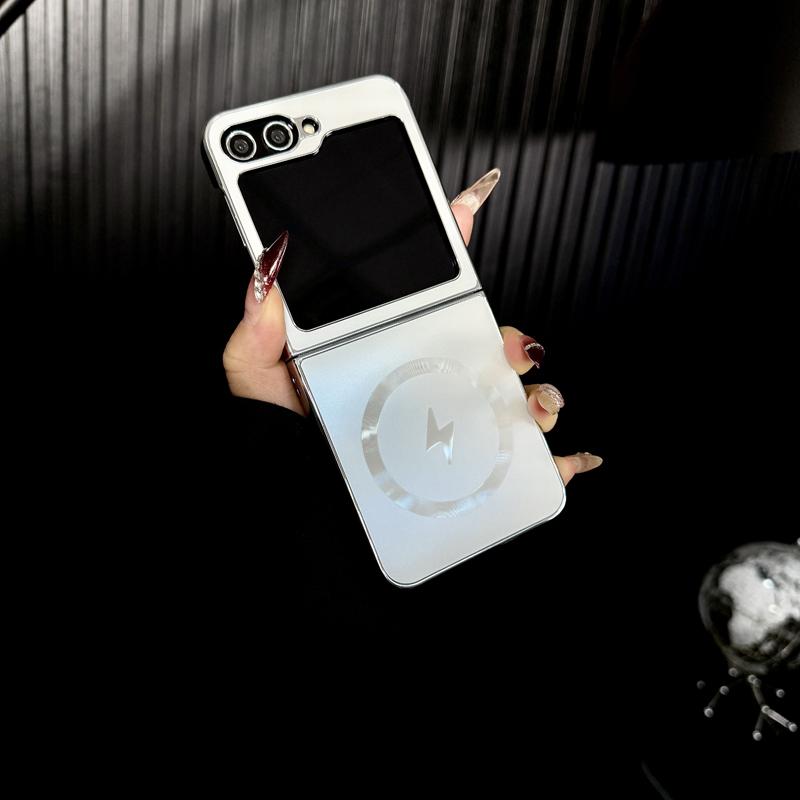 Electroplated Frosted Magnetic Cover for Samsung Galaxy Z Flip Series