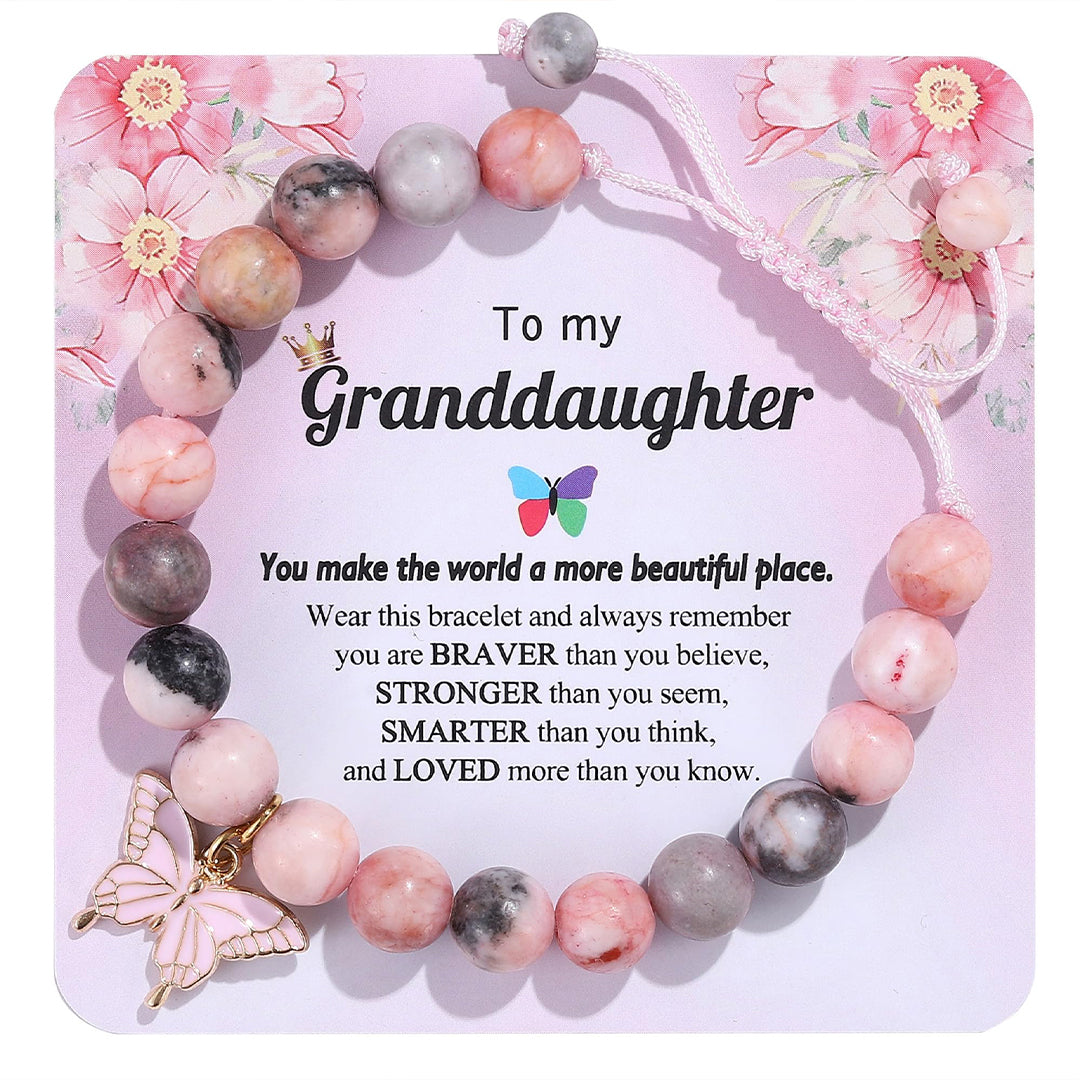 🎄Christmas Pre-sale🎁For Granddaughter- Butterfly Beaded Bracelet