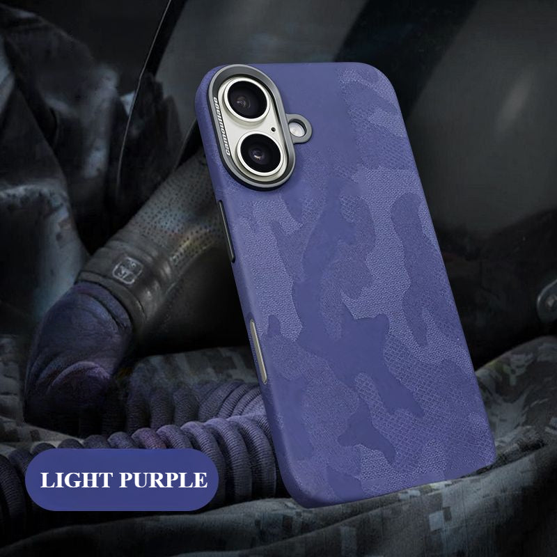 Camouflage Leather Anti-fall Mobile Phone Case For iPhone