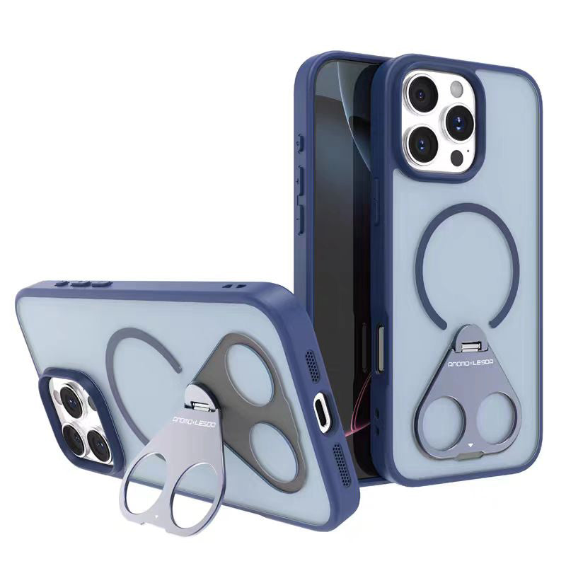Rotating Ring Magnetic Bracket iPhone Protective Case(Free lens protective film)