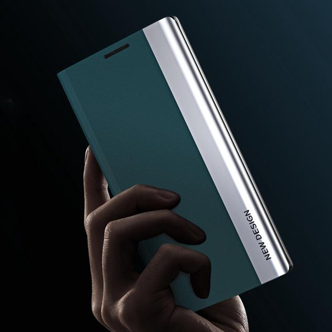 Galaxy S25Ultra PU Leather Side Window Flip Case
