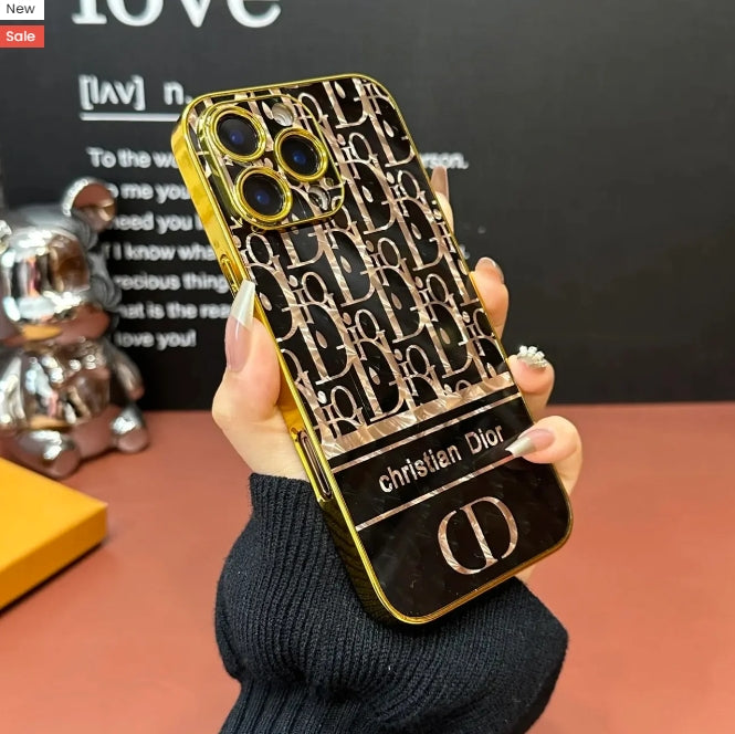 Shiny Stylish Electroplated Embossed Case