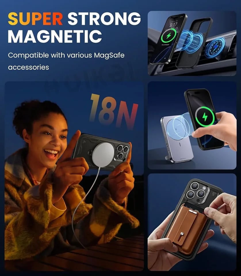 Magnetic MagSafe Upgrade Rotatable Stand Holder Protection Kickstand Covers