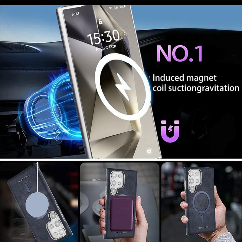 SentimentvalueTM Magnetic Cell Phone Case High-grade Business Leather Case