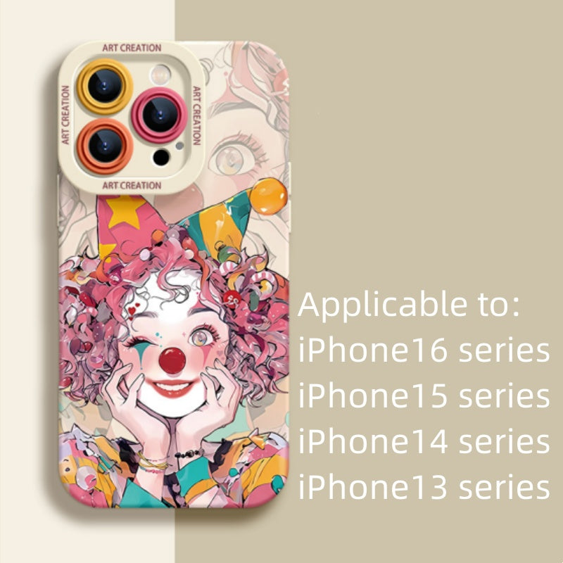 New super hot clown niche all-inclusive anti-fall mobile phone case
