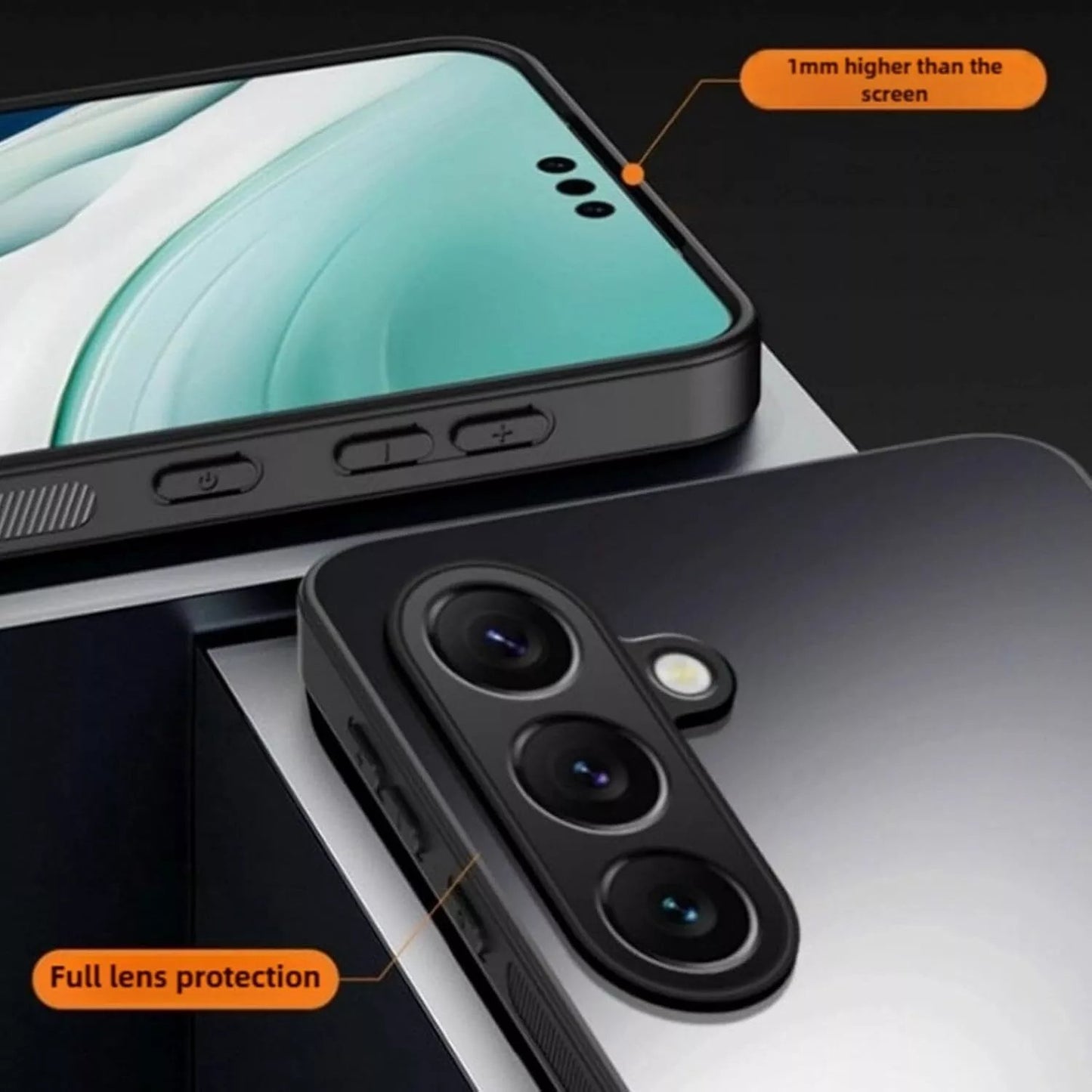 Fully inclusive magnetic bracket skin-feel mobile phone case for Samsung S25/S24/S23/S22/S21