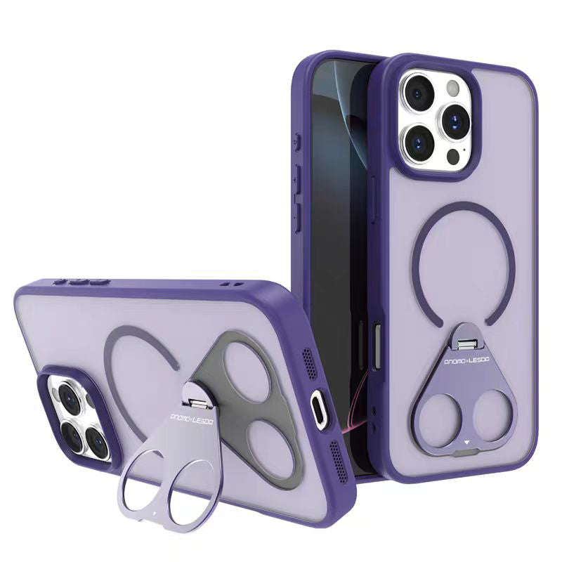 Rotating Ring Magnetic Bracket iPhone Protective Case(Free lens protective film)